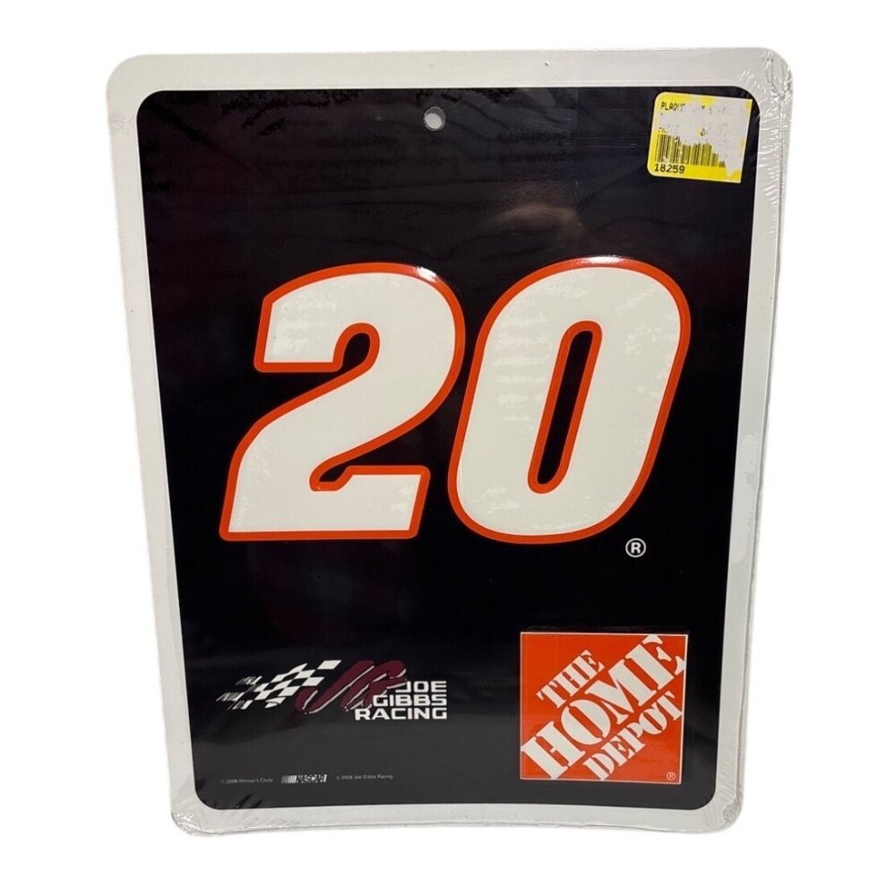 Tony Stewart #20 Home Depot NASCAR Joe Gibbs Racing Metal Sign 8.5x11" Sealed